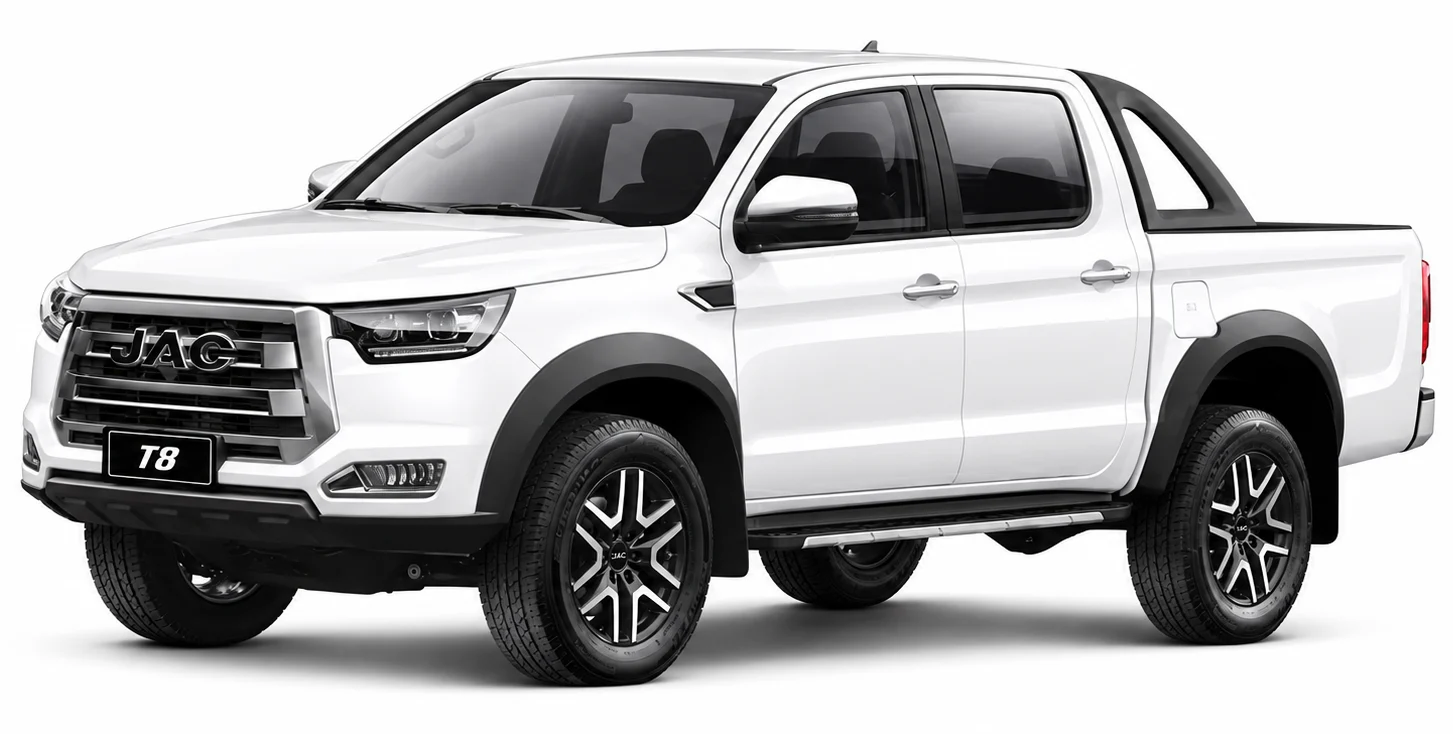 JAC T8 Pickup blanca. Deshon Cia. Nicaragua.